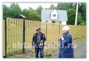 Фото забора штакетник RAL 1014 бежевый в Воронеже